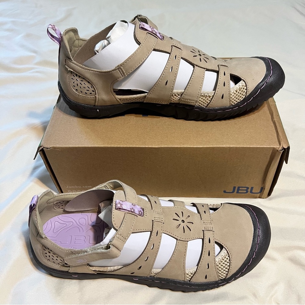 JBU by Jambu Gemini Taupe Women's Sandals Size 12